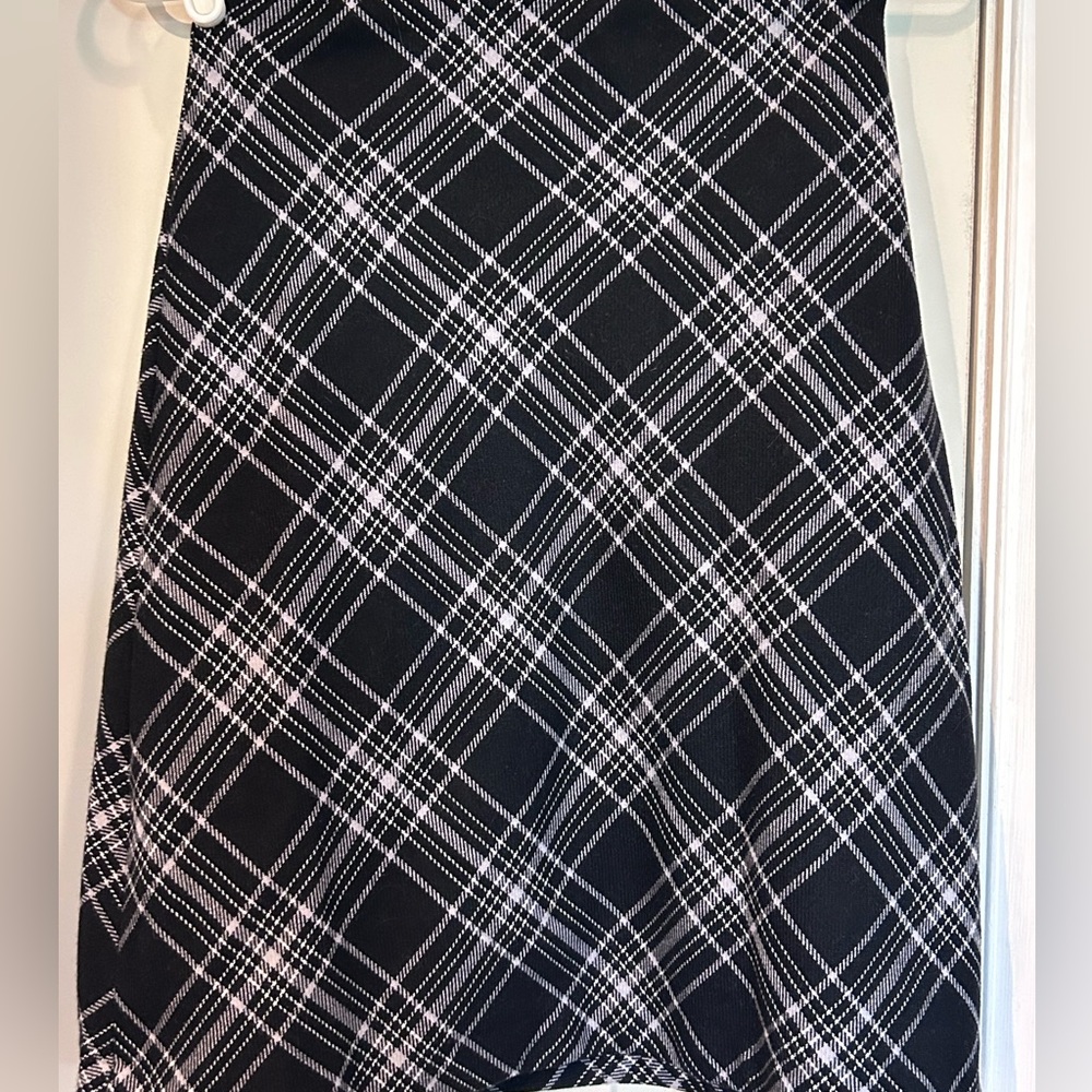 Hennes Wool Blend Plaid A-Line Knee length Skirt